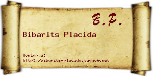Bibarits Placida névjegykártya